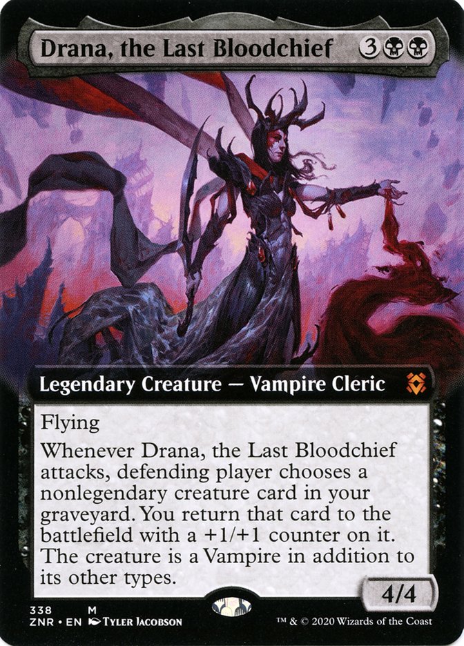 Drana, the Last Bloodchief (Extended Art) [Zendikar Rising] | Spectrum Games