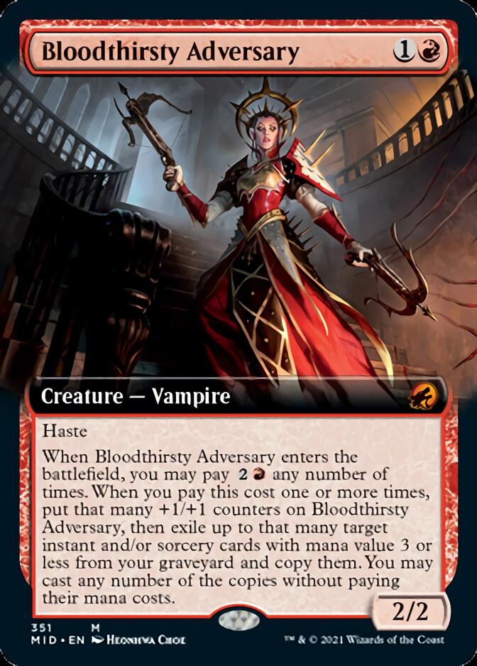 Bloodthirsty Adversary (Extended) [Innistrad: Midnight Hunt] | Spectrum Games