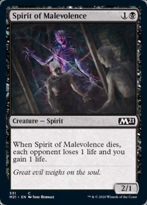 Spirit of Malevolence [Core Set 2021] | Spectrum Games