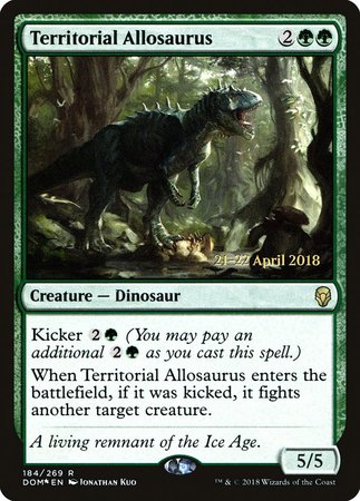 Territorial Allosaurus [Dominaria Promos] | Spectrum Games