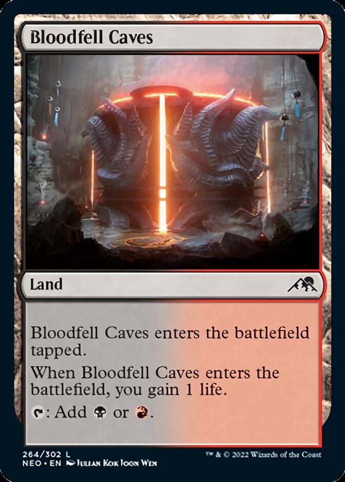 Bloodfell Caves [Kamigawa: Neon Dynasty] | Spectrum Games