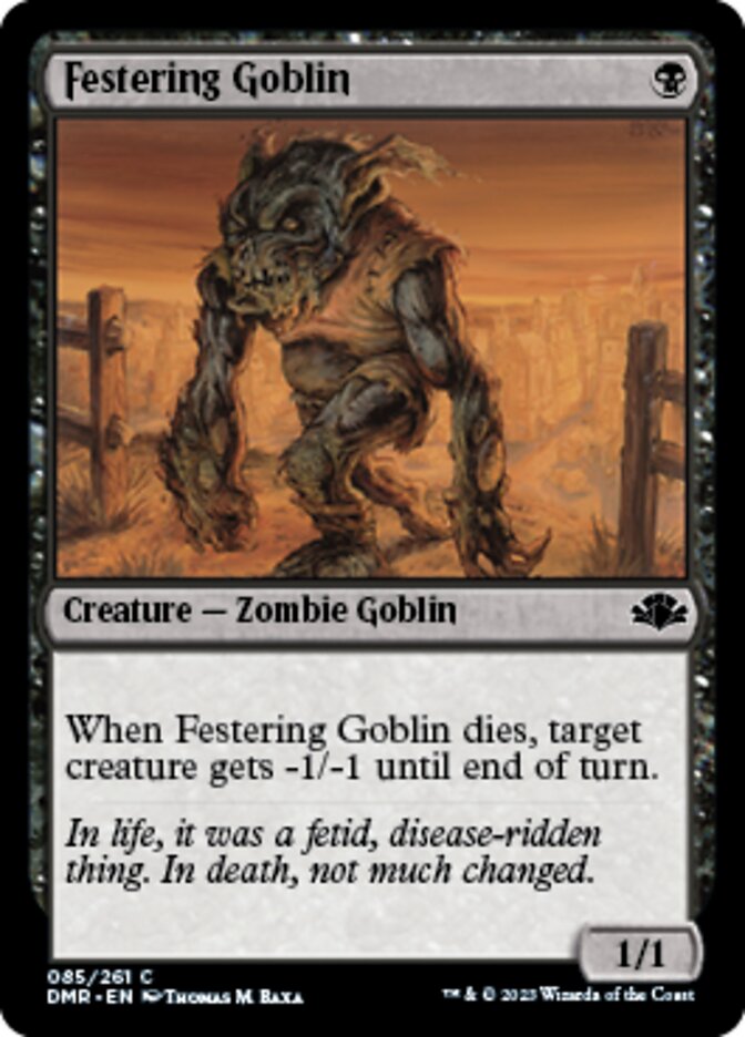 Festering Goblin [Dominaria Remastered] | Spectrum Games