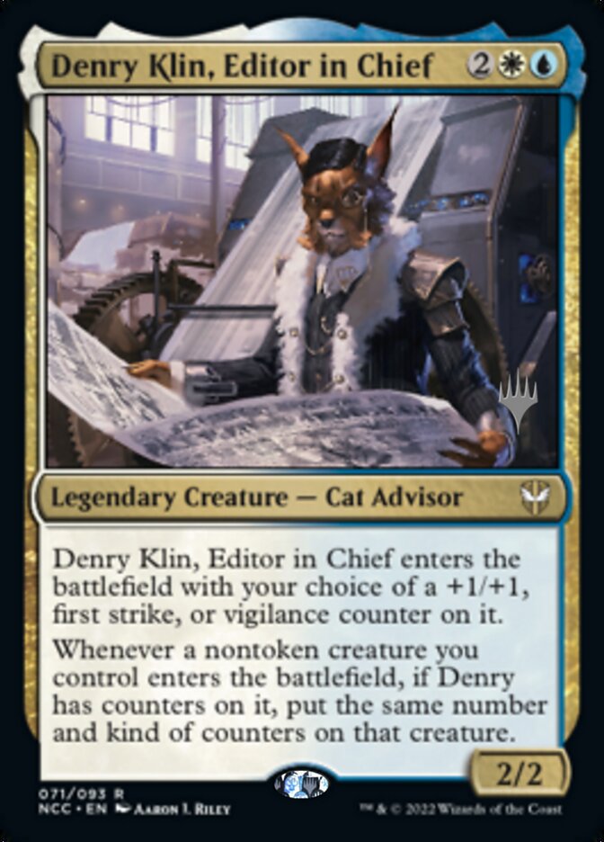 Denry Klin, Editor in Chief (Promo Pack) [Streets of New Capenna Commander Promos] | Spectrum Games