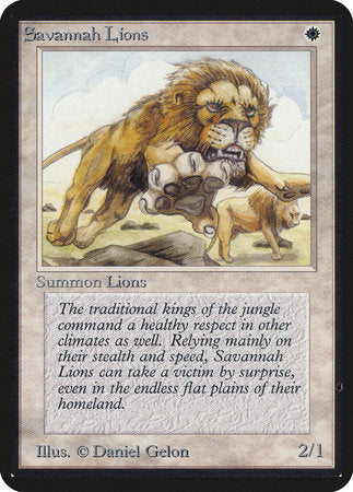 Savannah Lions [Limited Edition Alpha] | Spectrum Games