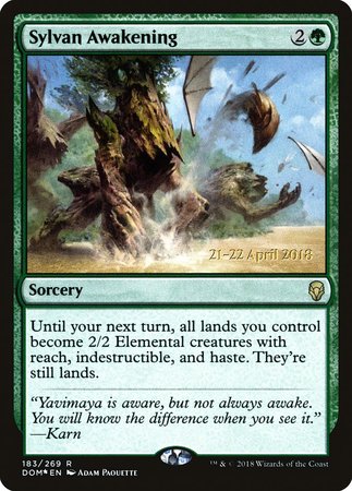 Sylvan Awakening [Dominaria Promos] | Spectrum Games