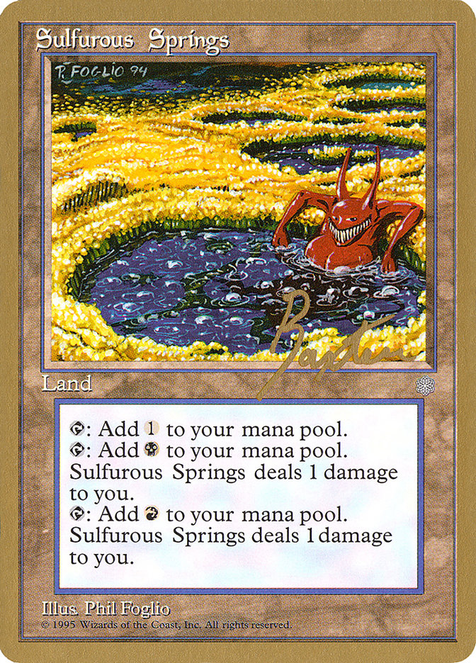 Sulfurous Springs (George Baxter) [Pro Tour Collector Set] | Spectrum Games