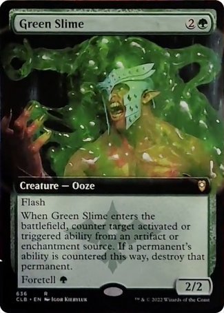 Green Slime (Extended Art) [Commander Legends: Battle for Baldur's Gate] | Spectrum Games