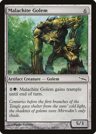 Malachite Golem [Mirrodin] | Spectrum Games