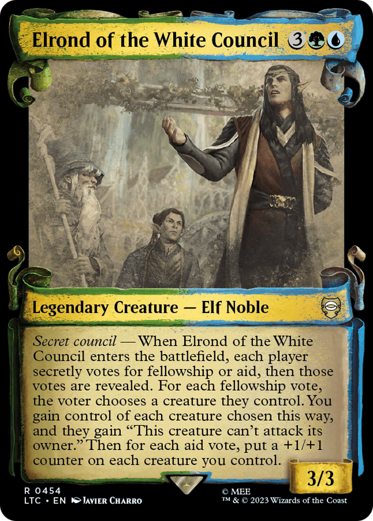 Elrond of the White Council [The Lord of the Rings: Tales of Middle-Earth Commander Showcase Scrolls] | Spectrum Games
