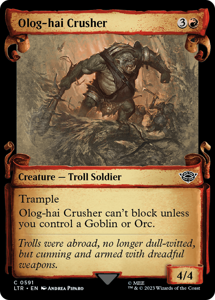 Olog-Hai Crusher [The Lord of the Rings: Tales of Middle-Earth Showcase Scrolls] | Spectrum Games