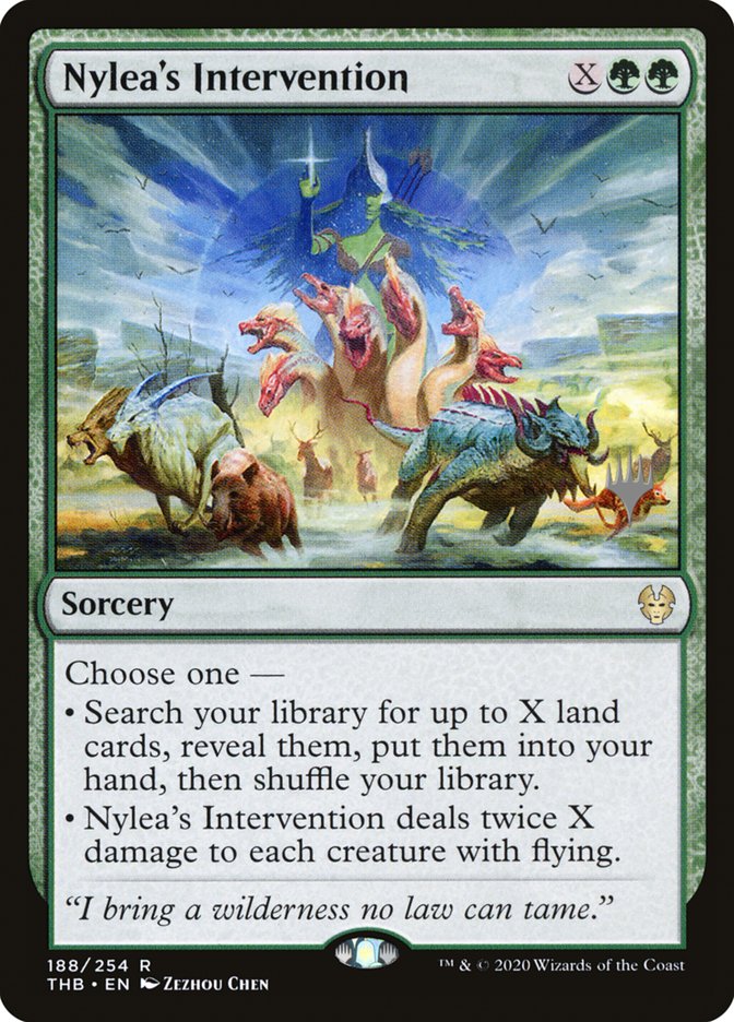 Nylea's Intervention (Promo Pack) [Theros Beyond Death Promos] | Spectrum Games