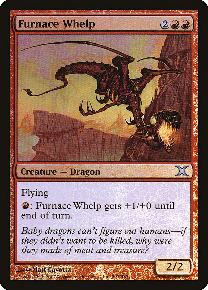 Furnace Whelp (Premium Foil) [Tenth Edition] | Spectrum Games