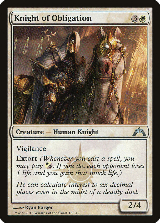 Knight of Obligation [Gatecrash] | Spectrum Games