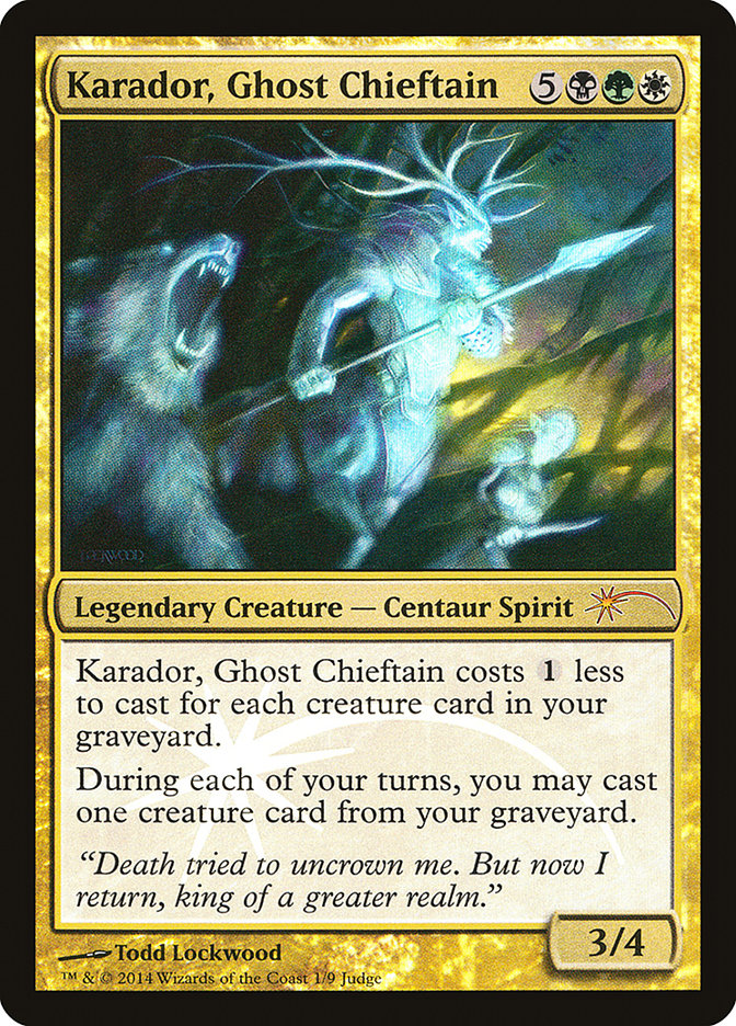 Karador, Ghost Chieftain [Judge Gift Cards 2014] | Spectrum Games