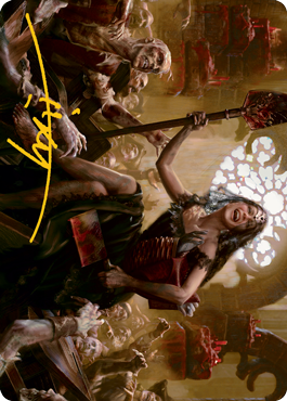 Gisa, Glorious Resurrector Art Card (Gold-Stamped Signature) [Innistrad: Midnight Hunt Art Series] | Spectrum Games