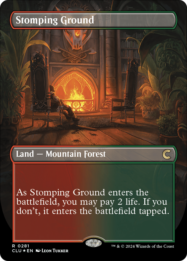 Stomping Ground (Borderless) [Ravnica: Clue Edition] | Spectrum Games