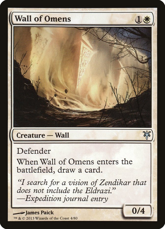 Wall of Omens [Duel Decks: Sorin vs. Tibalt] | Spectrum Games