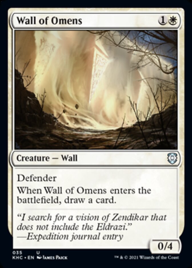 Wall of Omens [Kaldheim Commander] | Spectrum Games