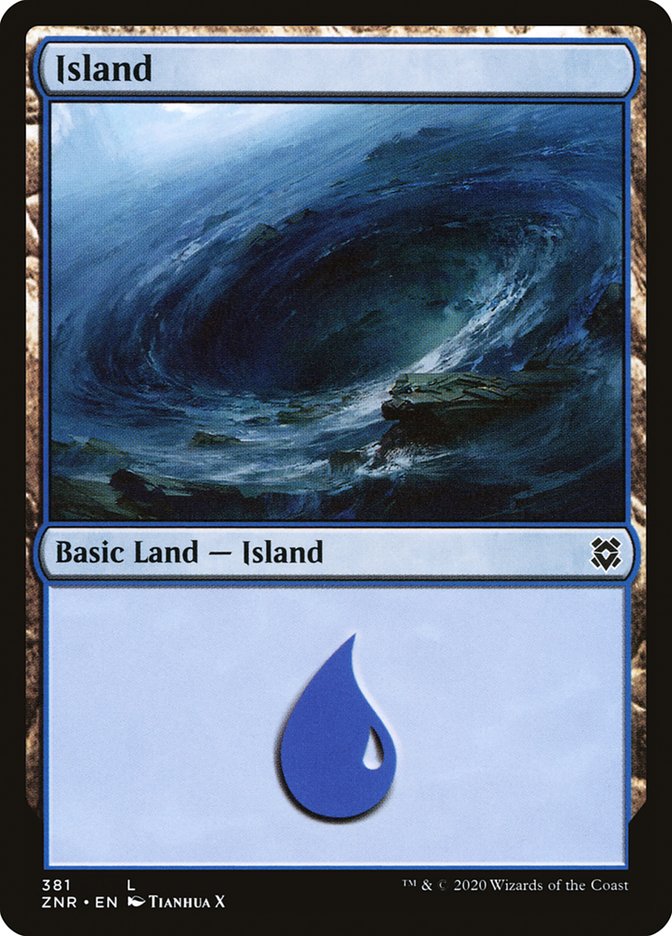 Island (381) [Zendikar Rising] | Spectrum Games