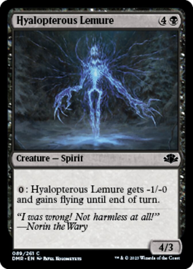 Hyalopterous Lemure [Dominaria Remastered] | Spectrum Games