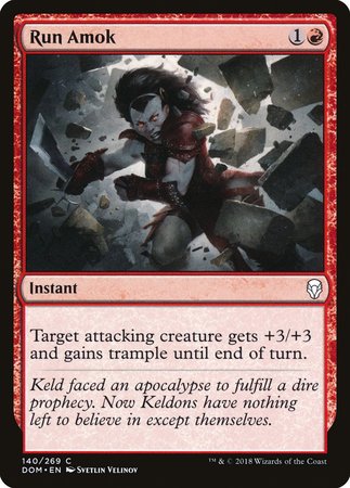 Run Amok [Dominaria] | Spectrum Games