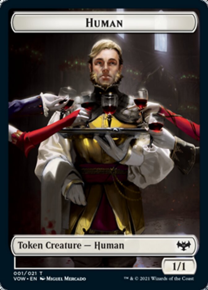 Human Token (001) [Innistrad: Crimson Vow Tokens] | Spectrum Games