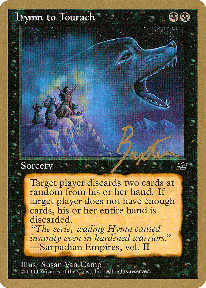 Hymn to Tourach (Wolf) (George Baxter) [Pro Tour Collector Set] | Spectrum Games