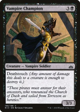 Vampire Champion [Rivals of Ixalan] | Spectrum Games