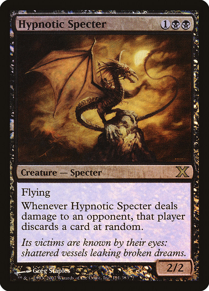 Hypnotic Specter (Premium Foil) [Tenth Edition] | Spectrum Games