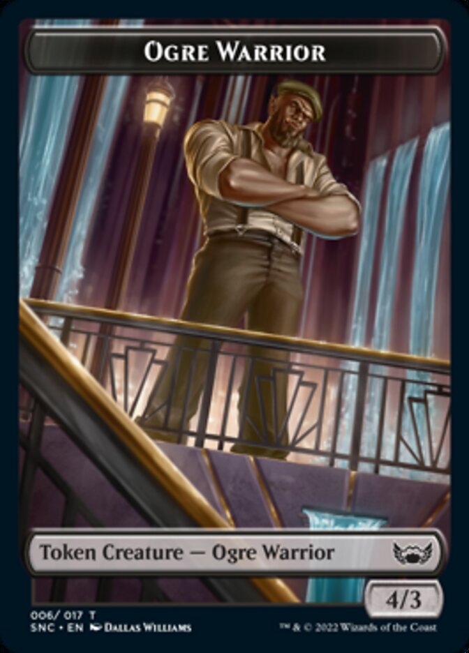 Ogre Warrior // Spirit Double-sided Token [Streets of New Capenna Tokens] | Spectrum Games