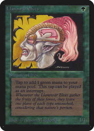 Llanowar Elves [Limited Edition Alpha] | Spectrum Games