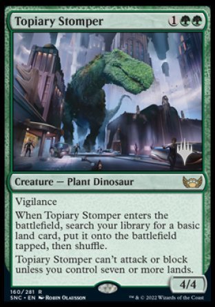 Topiary Stomper (Promo Pack) [Streets of New Capenna Promos] | Spectrum Games