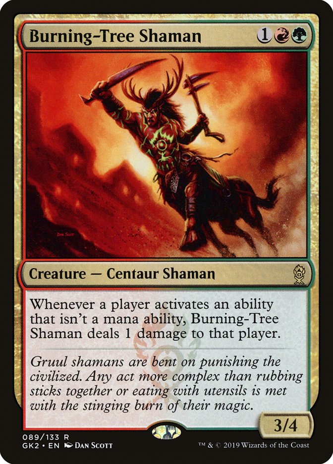 Burning-Tree Shaman [Ravnica Allegiance Guild Kit] | Spectrum Games