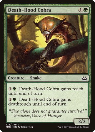 Death-Hood Cobra [Modern Masters 2017] | Spectrum Games