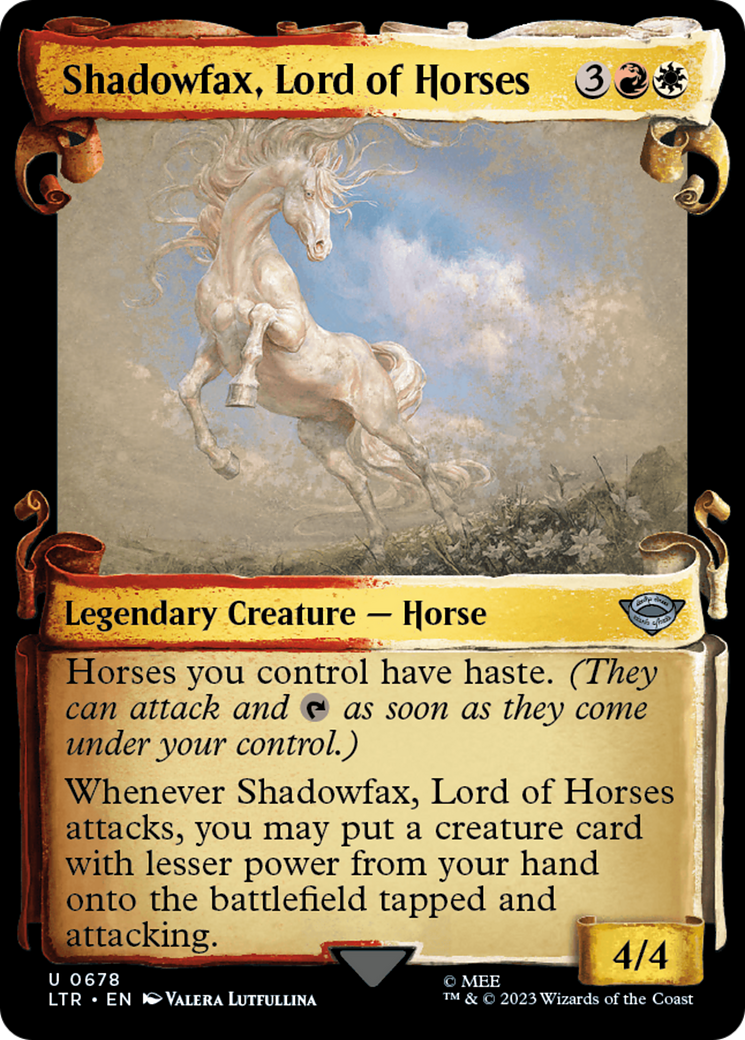 Shadowfax, Lord of Horses [The Lord of the Rings: Tales of Middle-Earth Showcase Scrolls] | Spectrum Games