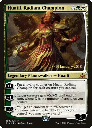 Huatli, Radiant Champion [Rivals of Ixalan Promos] | Spectrum Games