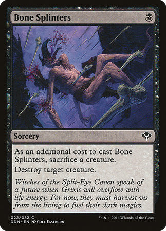 Bone Splinters [Duel Decks: Speed vs. Cunning] | Spectrum Games