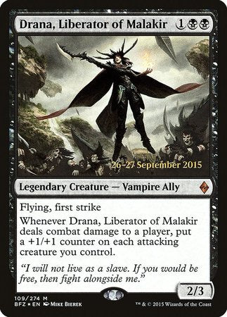 Drana, Liberator of Malakir [Battle for Zendikar Promos] | Spectrum Games