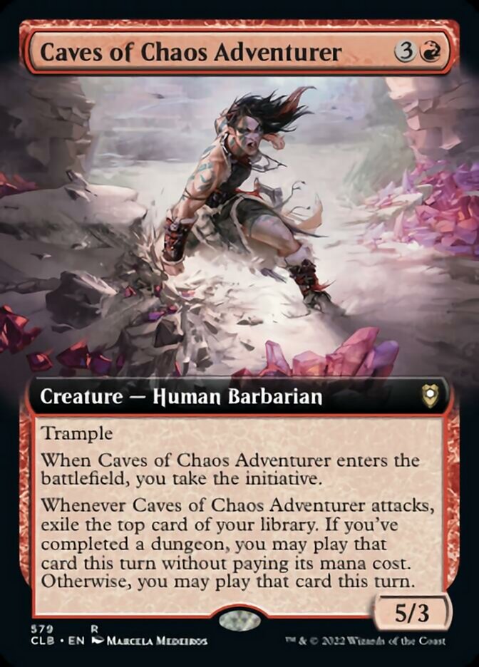 Caves of Chaos Adventurer (Extended Art) [Commander Legends: Battle for Baldur's Gate] | Spectrum Games