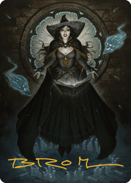 Tasha, the Witch Queen Art Card (76) (Gold-Stamped Signature) [Commander Legends: Battle for Baldur's Gate Art Series] | Spectrum Games
