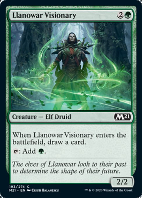 Llanowar Visionary [Core Set 2021] | Spectrum Games