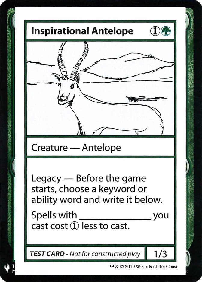 Inspirational Antelope [Mystery Booster Playtest Cards] | Spectrum Games