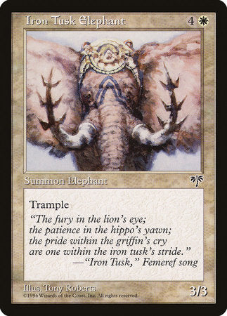 Iron Tusk Elephant [Mirage] | Spectrum Games