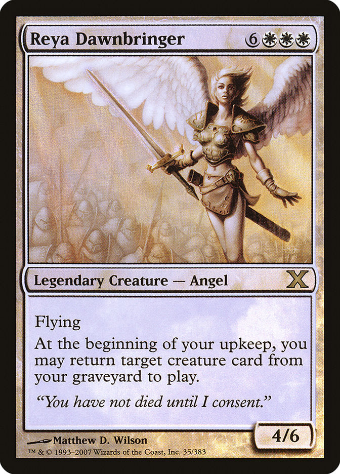 Reya Dawnbringer (Premium Foil) [Tenth Edition] | Spectrum Games