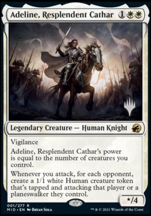 Adeline, Resplendent Cathar (Promo Pack) [Innistrad: Midnight Hunt Promos] | Spectrum Games