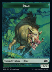 Boar // Monk Double-sided Token [Double Masters 2022 Tokens] | Spectrum Games