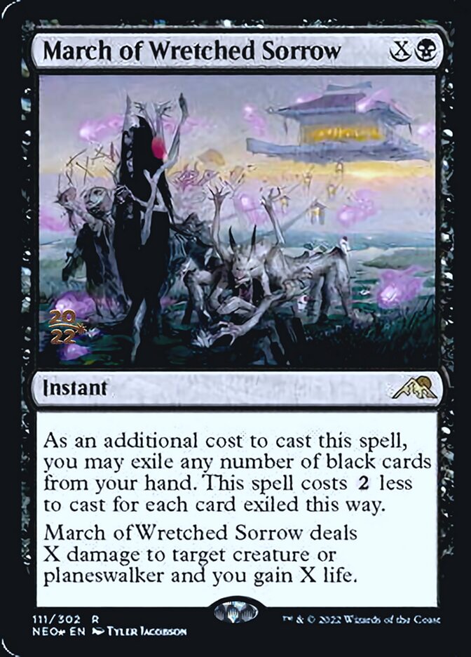 March of Wretched Sorrow [Kamigawa: Neon Dynasty Prerelease Promos] | Spectrum Games