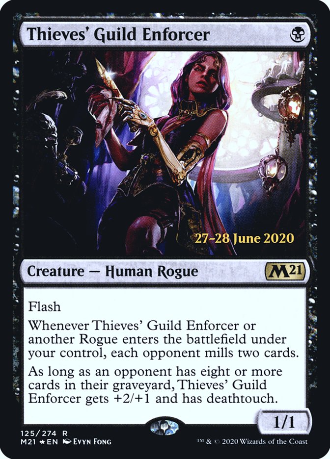 Thieves' Guild Enforcer  [Core Set 2021 Prerelease Promos] | Spectrum Games