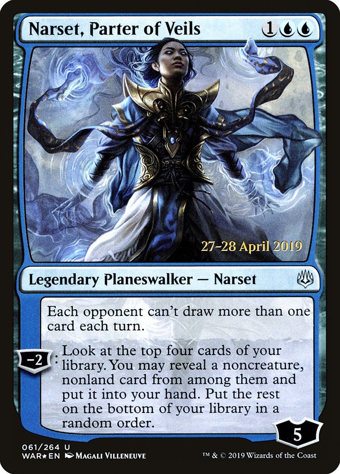 Narset, Parter of Veils  [War of the Spark Prerelease Promos] | Spectrum Games