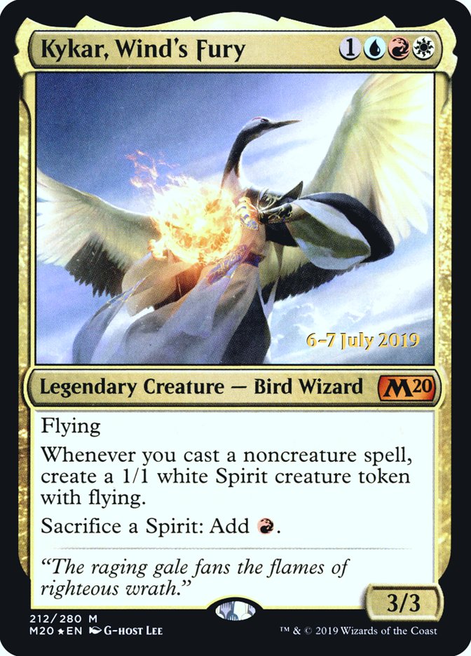 Kykar, Wind's Fury  [Core Set 2020 Prerelease Promos] | Spectrum Games